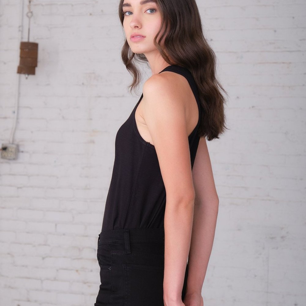 Melrose Black Racerback Tank - Picture 2 of 3